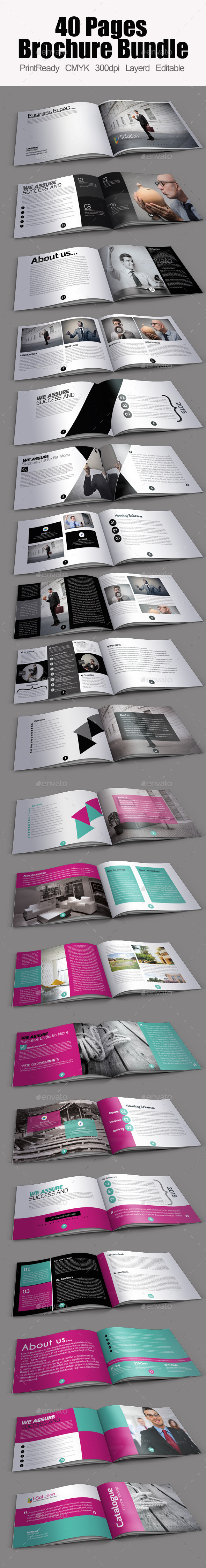 Multi use Minimal Brochure Bundle - Corporate Brochures