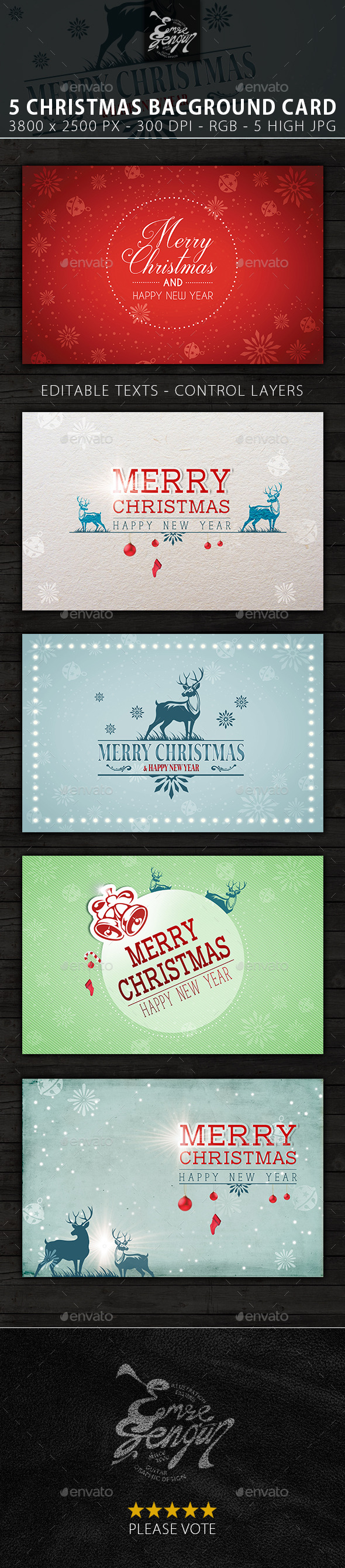 Merry Christmas Card & Backgrounds Vol.2 Merry Christmas Card & Backgrounds Vol.2