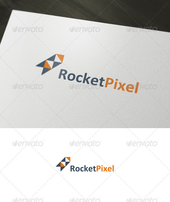 Rocket Pixel Logo - Objects Logo Templates