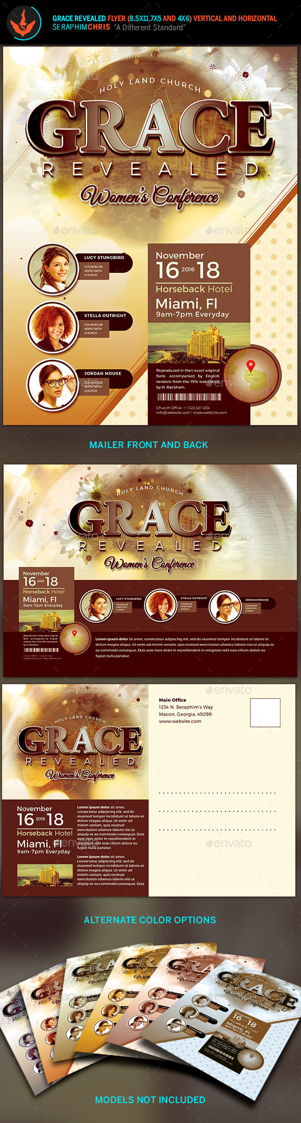 Grace Revealed: Church Flyer Template - Church Flyers