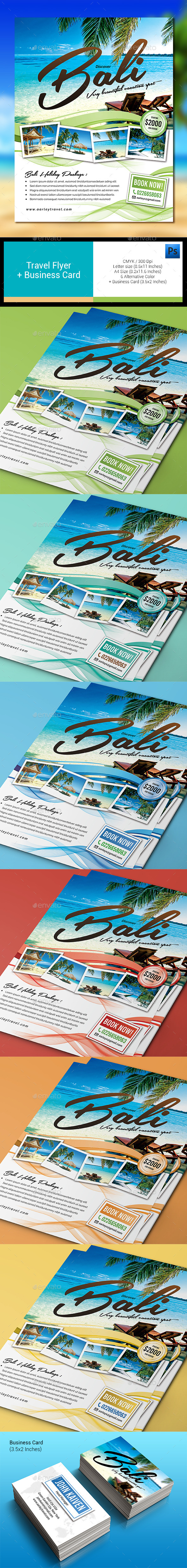 Travel Flyer + Business Card - Holidays Events