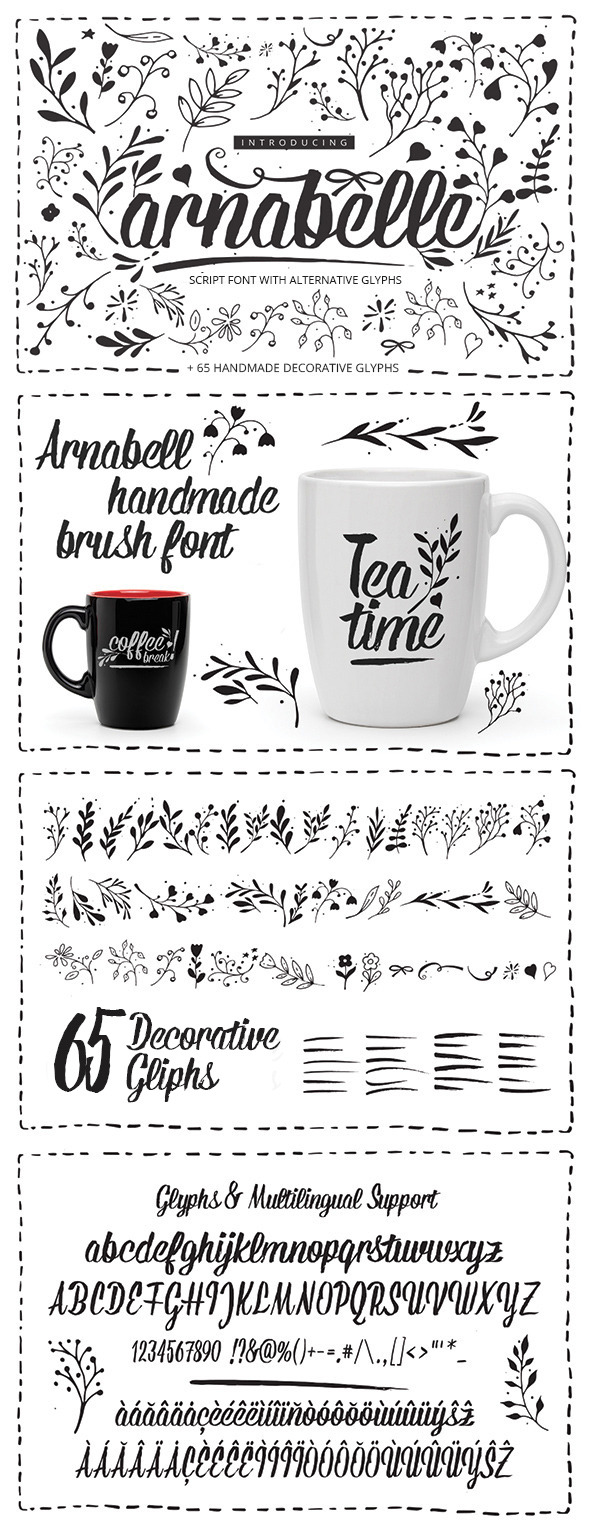Arnabelle Script Font - Hand-writing Script