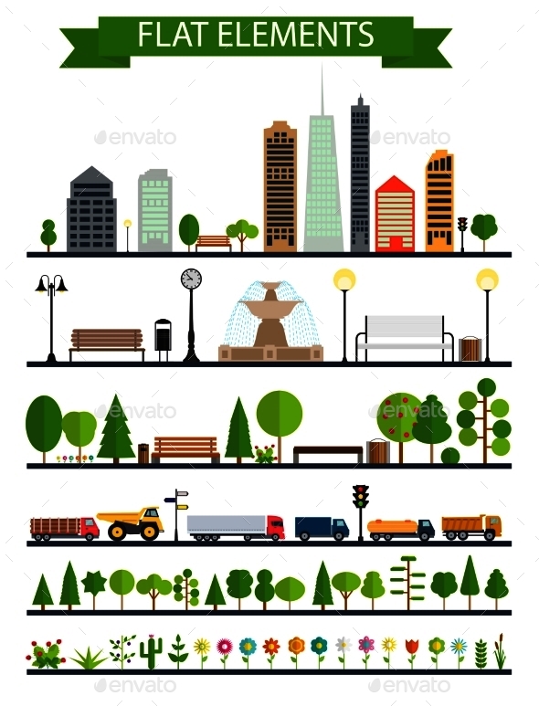Flat City Park Forest Road Elements Flat City Park Forest Road Elements