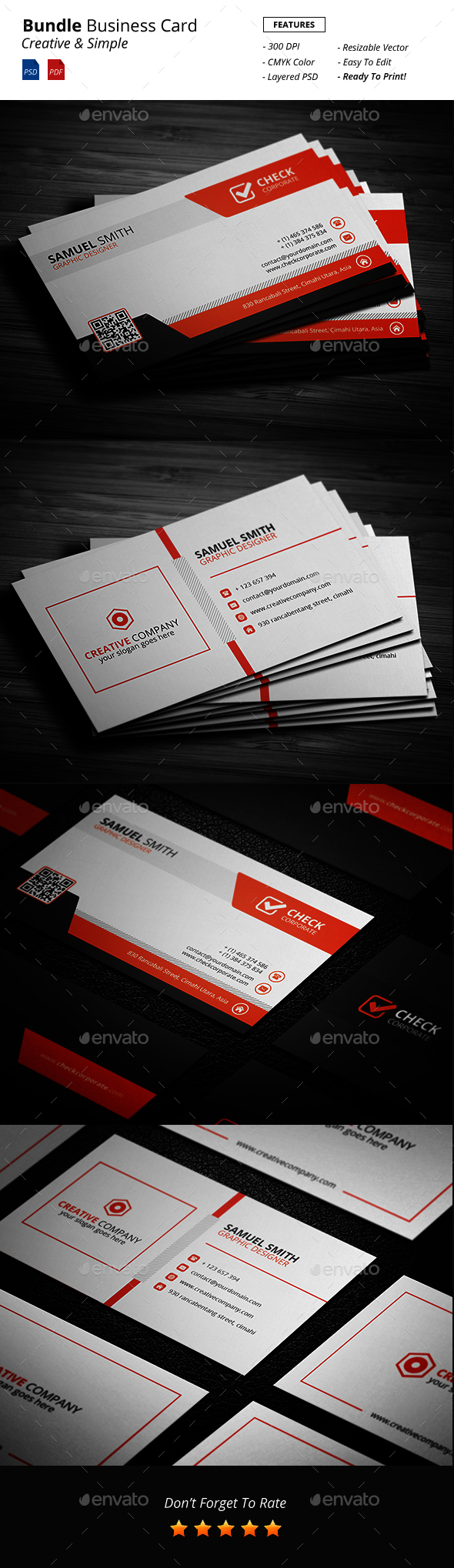 Bundle Business Card - Business Cards Print Templates