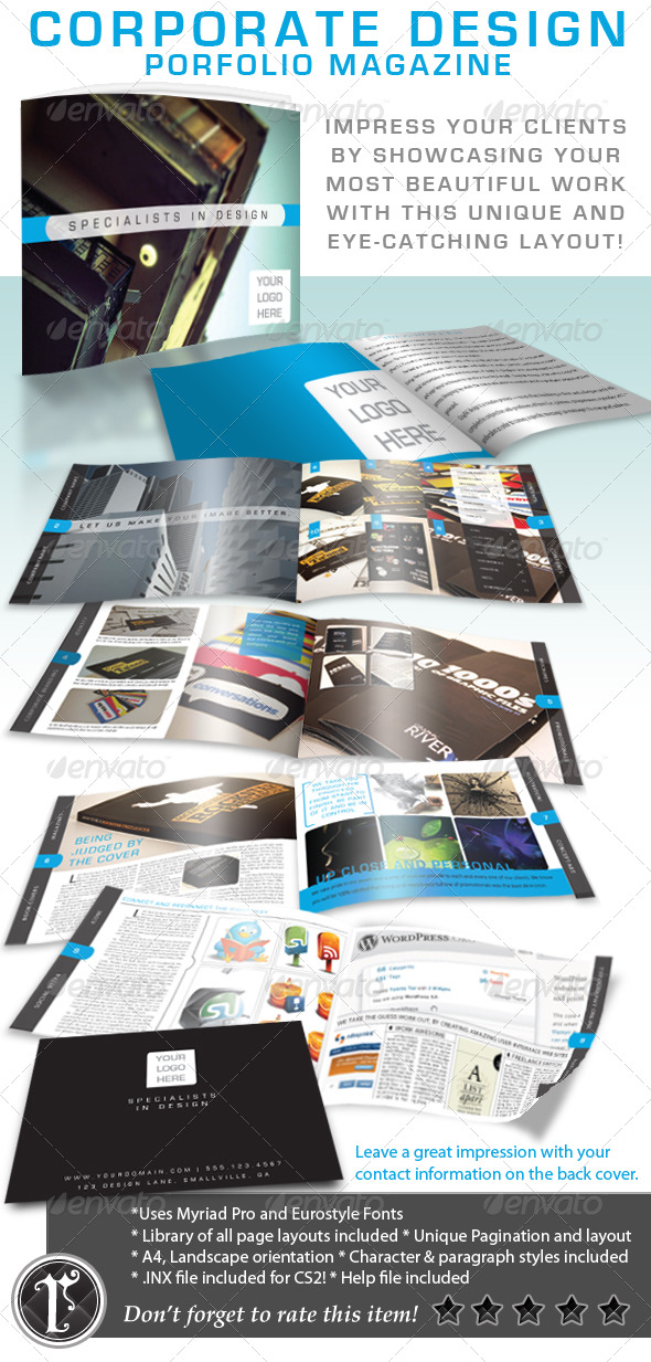 Corporate Design Portfolio Magazine by designeRodriguez | GraphicRiver