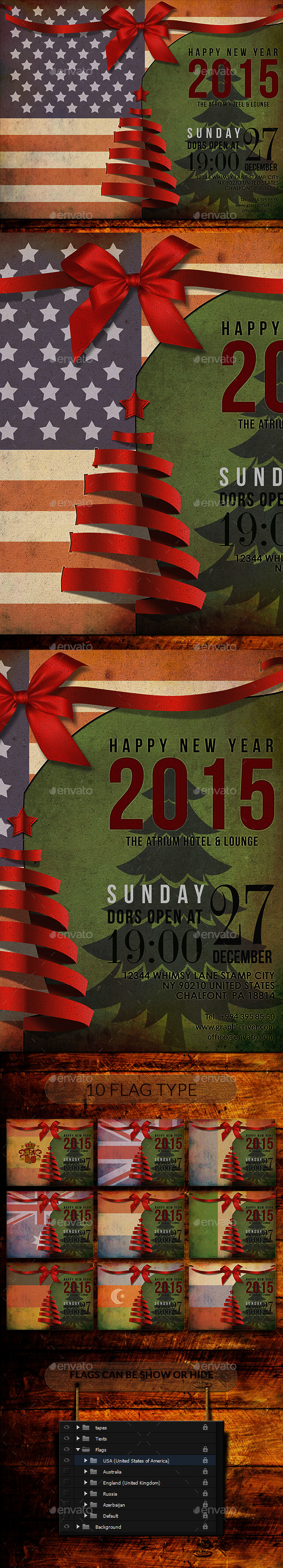 Happy New Year Party Flyer Template Happy New Year Party Flyer Template