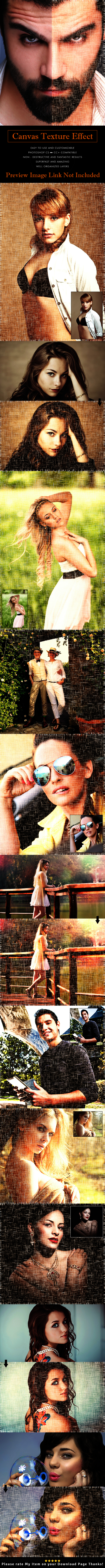 Canvas Texture Effect Canvas Texture Effect