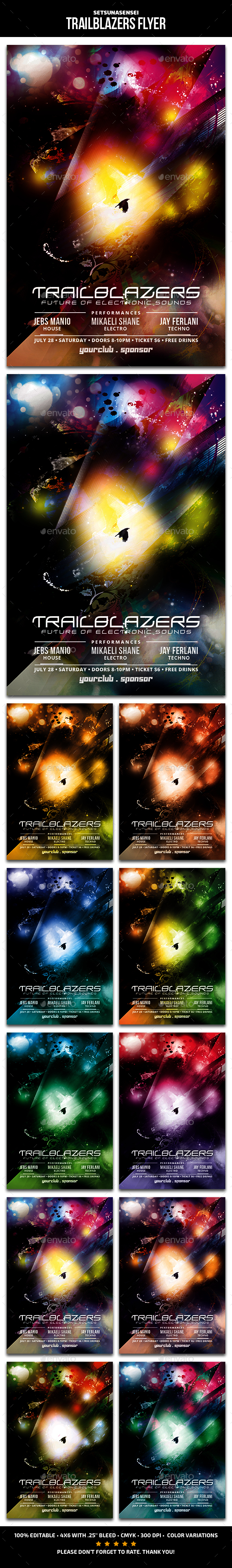 Trailblazers Flyer - Clubs & Parties Events
