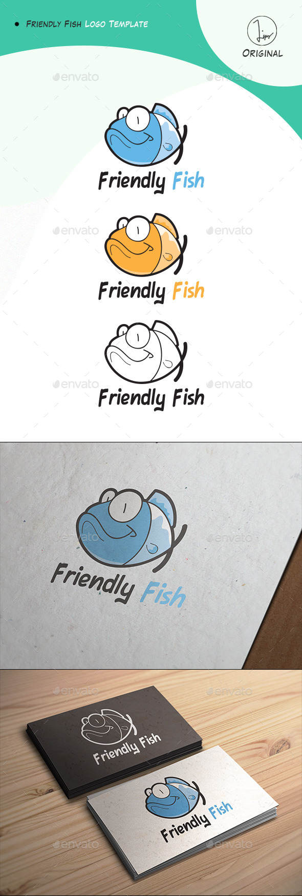 Friendly Fish Logo Friendly Fish Logo