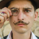 A Man In A Hat With A Mustache And Monocle - VideoHive Item for Sale