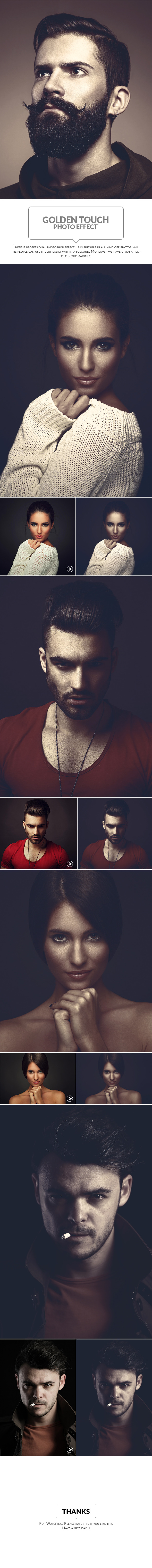 Golden Touch Photo Effect - Photo Effects Actions