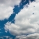 Clouds Moving In The Blue Sky. - VideoHive Item for Sale