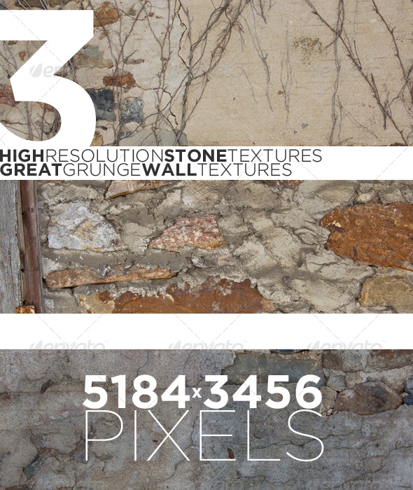 Old Stone Textures - 3 Pack