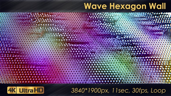 Wave Hexagon Wall alt