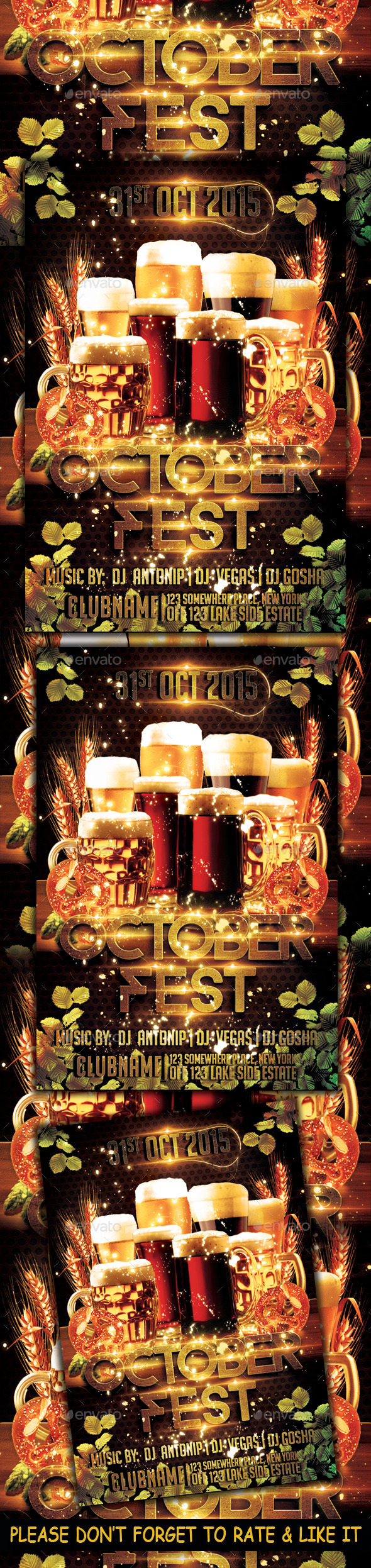 Octoberfest Flyer Template - Flyers Print Templates