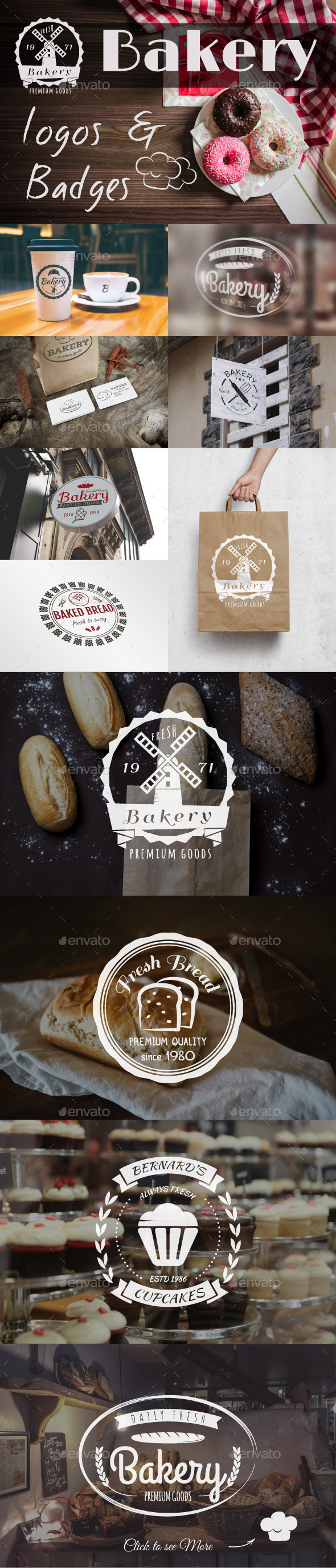 Bakery Logos & Badges Bakery Logos & Badges