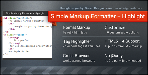 Simple Markup Formatter - CodeCanyon 12983189