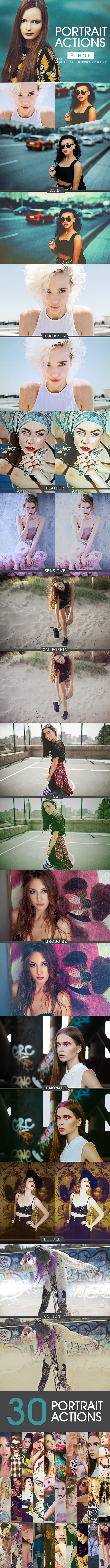 Portrait Actions Bundle Portrait Actions Bundle