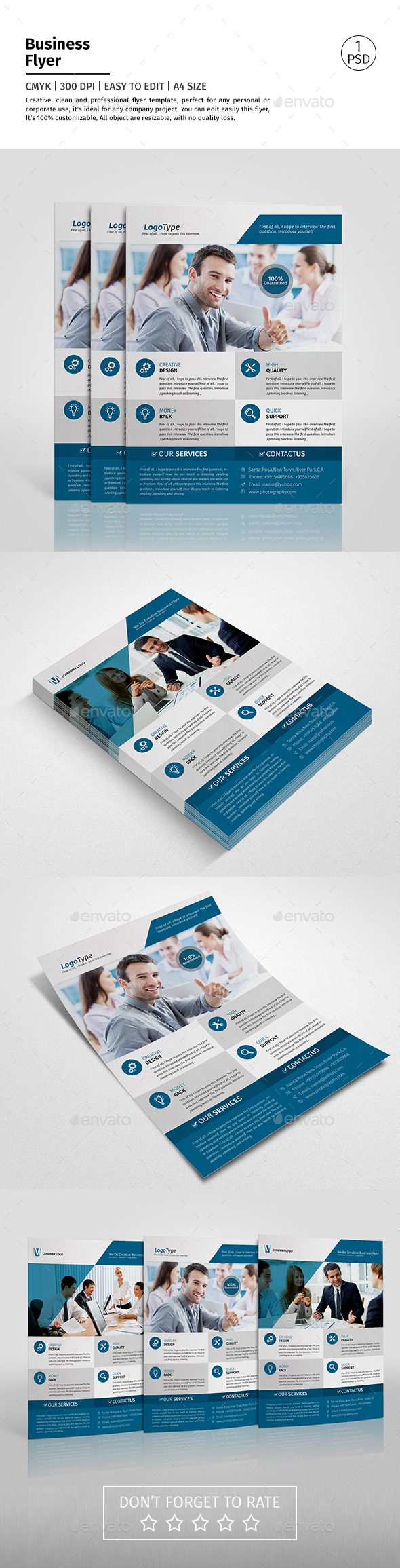 A4 Corporate Business Flyer Template Vol 01 A4 Corporate Business Flyer Template Vol 01