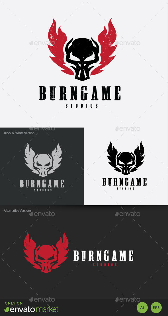 Burn Game Logo - Humans Logo Templates