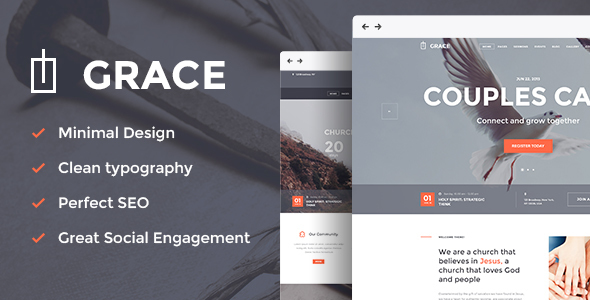 Grace - Church & Religion WordPress Theme - Churches Nonprofit