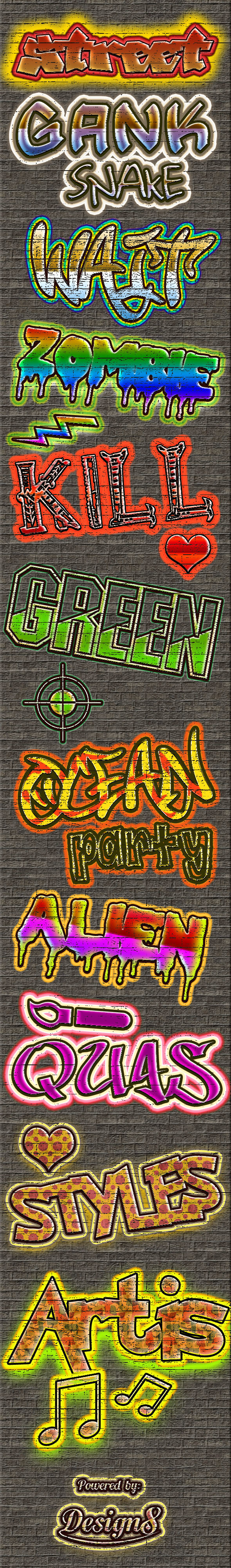 Street Text Effect Style Vol 2 - Text Effects Styles