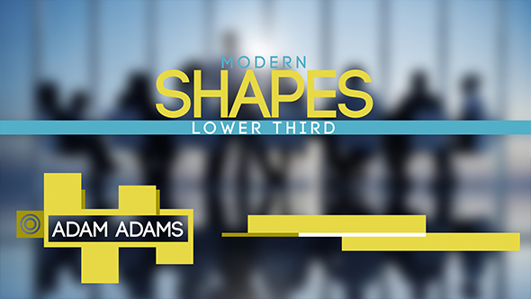 Modern Shapes Lower - VideoHive 13027027