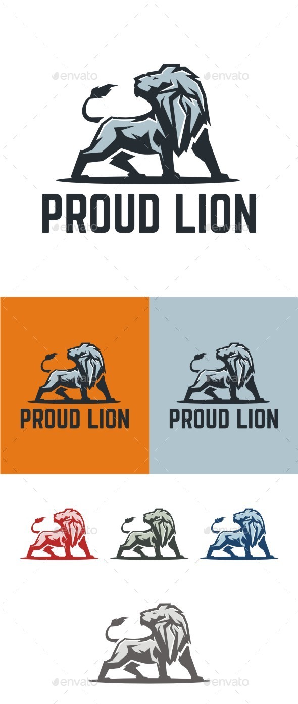 Proud Lion - Animals Logo Templates