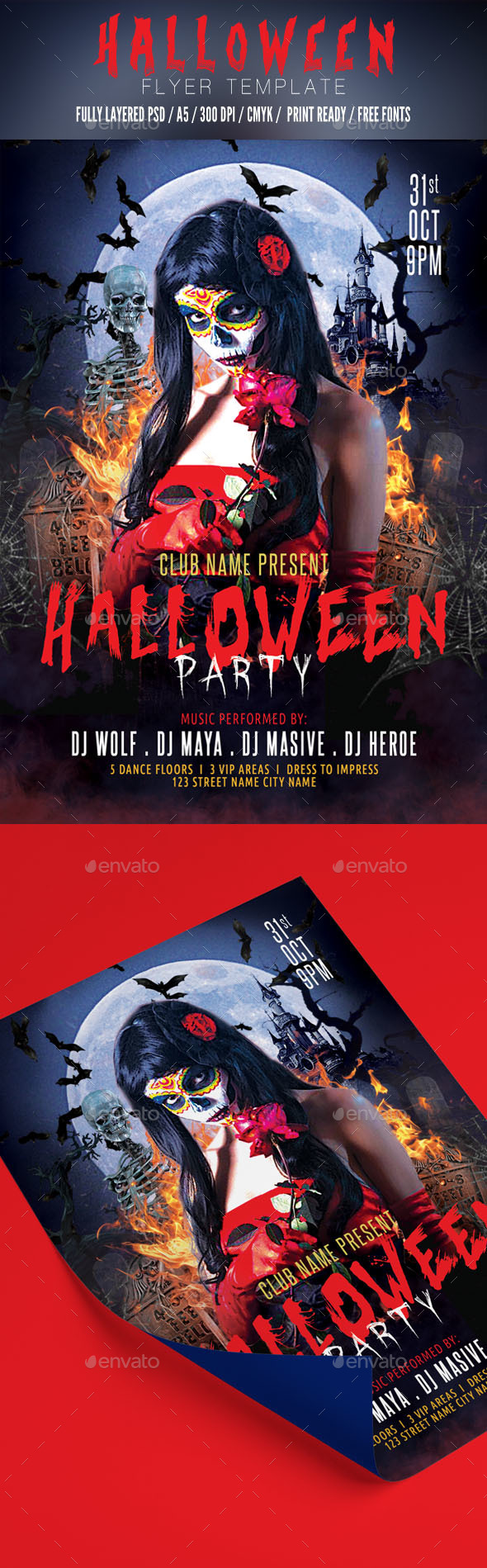 Halloween Flyer Template - Events Flyers