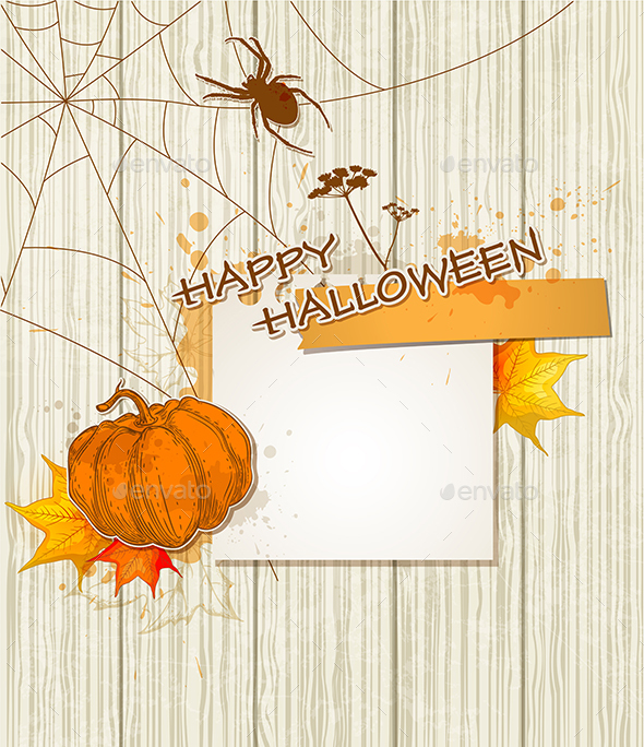 Background with Spider - Halloween Seasons/Holidays