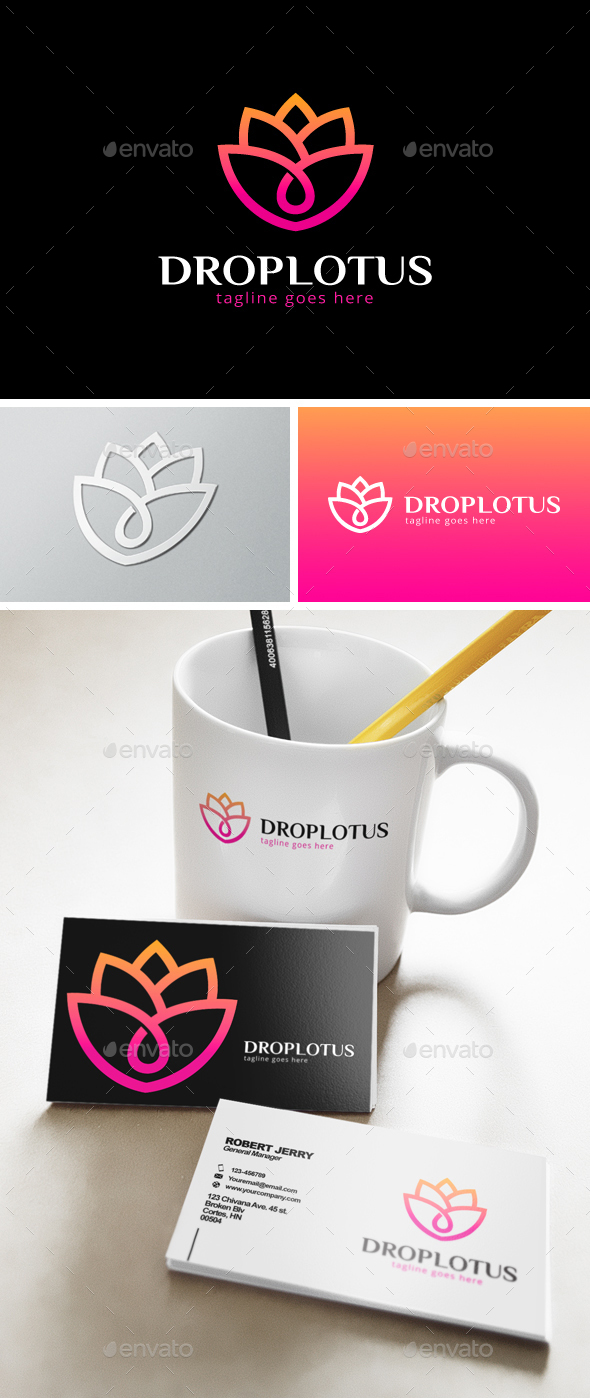 Drop Lotus Logo Drop Lotus Logo
