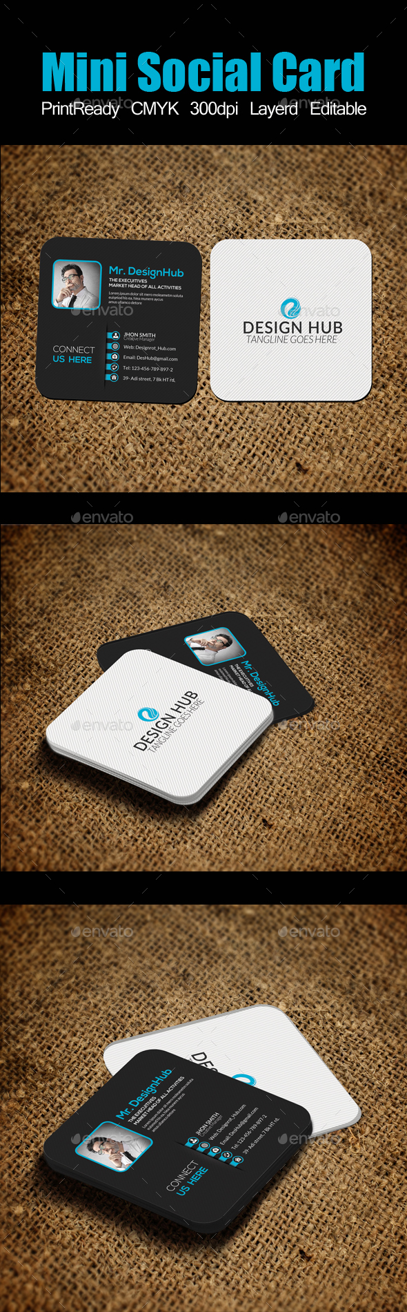 Mini Social Card Template Mini Social Card Template