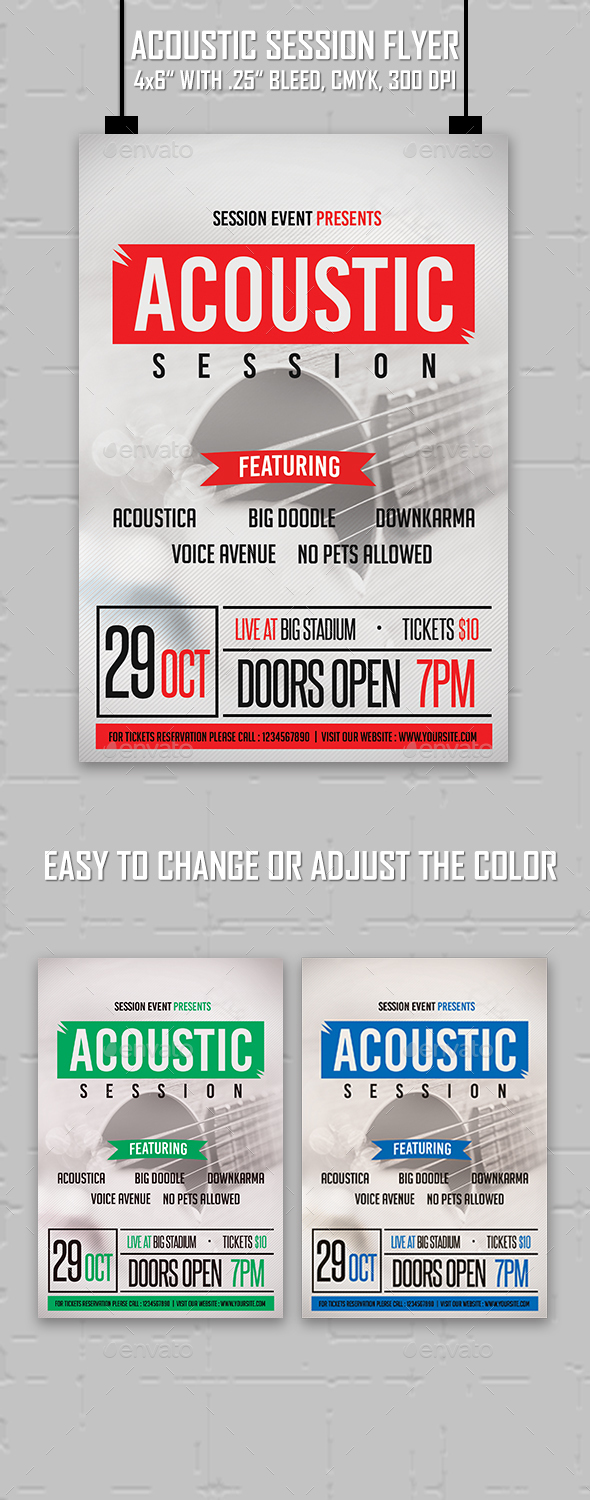 Acoustic Session - Flyer - Concerts Events