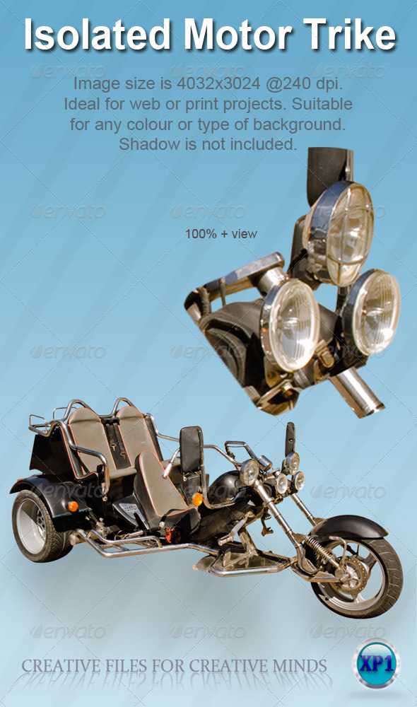 Isolated Motor Trike/Bike - Miscellaneous Isolated Objects