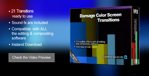 Transitions Damage Color Screen