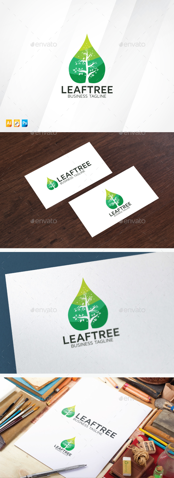 Leaf Tree - Nature Logo Templates