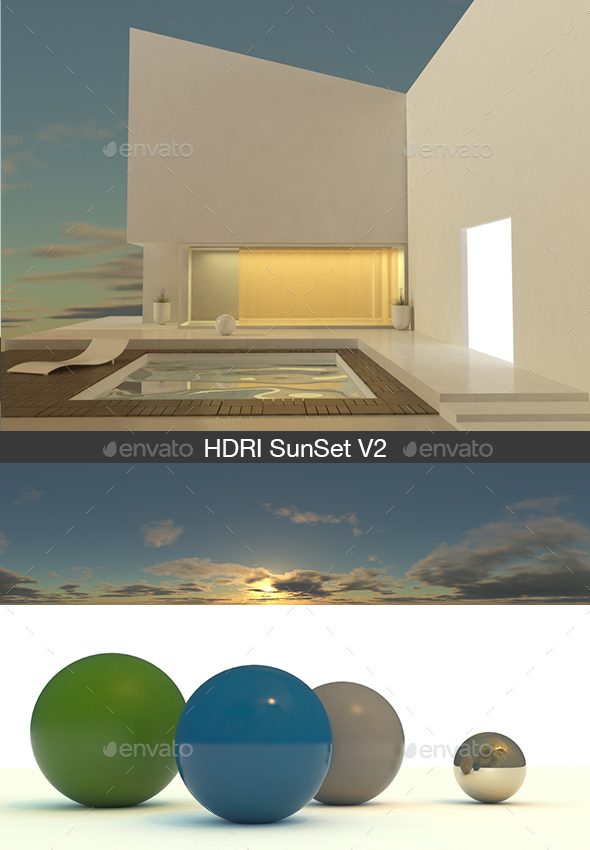 HDRI Sunset V2 - 3Docean 13037765