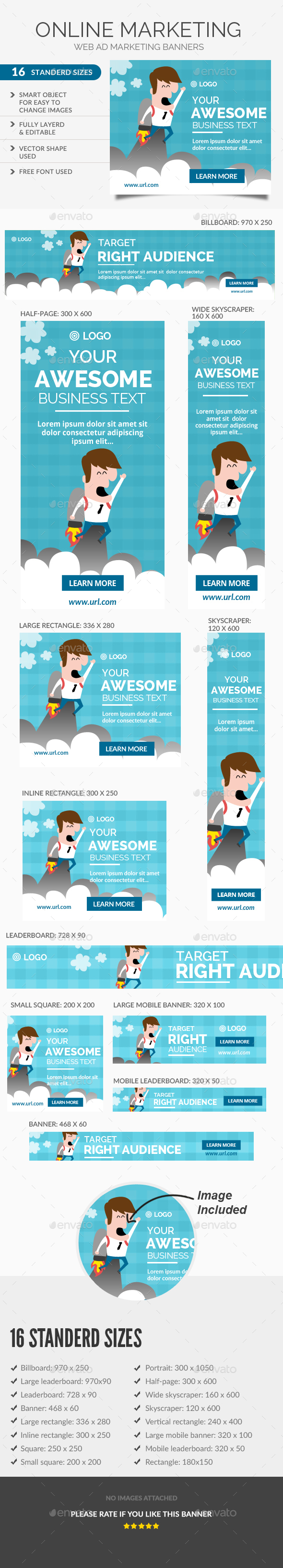 Marketing Ad Banners - Banners & Ads Web Elements