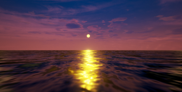 Relastic Ocean Sunset