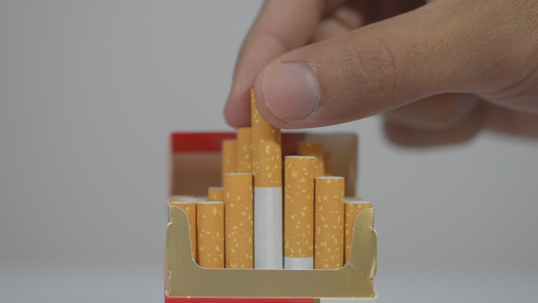 Taking Cigarette to Smoke alt