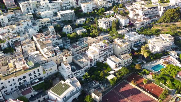 Capri Town at Sunset Italy alt