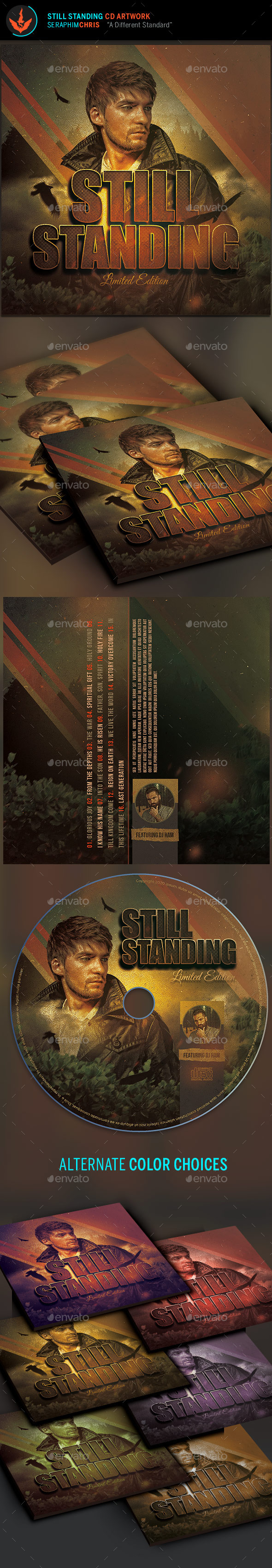 Still Standing: CD Artwork Template - CD & DVD Artwork Print Templates