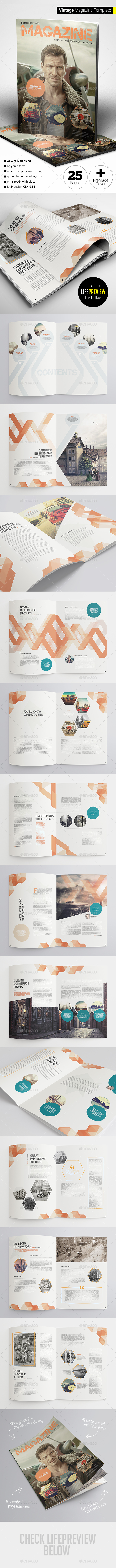 Vintage Magazine - Magazines Print Templates