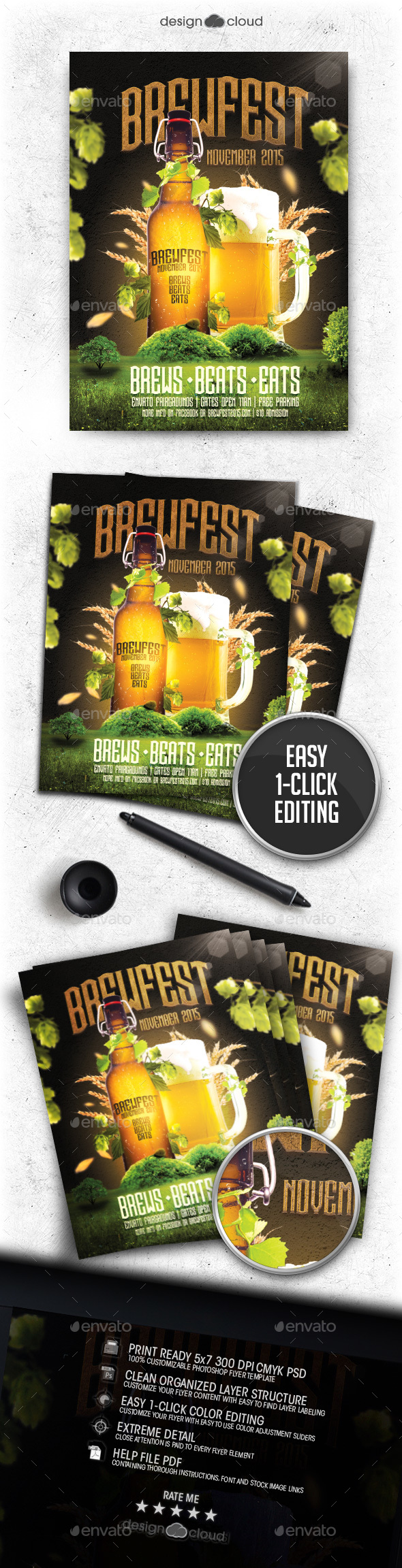 Brewfest Flyer Template - Events Flyers