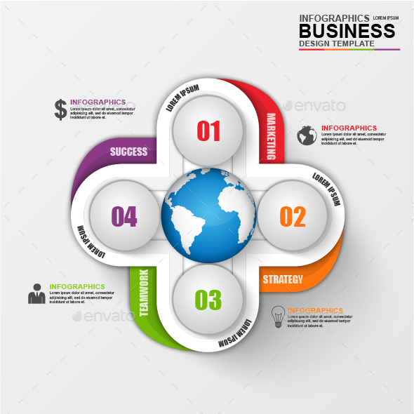 Abstract 3D Business Infographic Abstract 3D Business Infographic