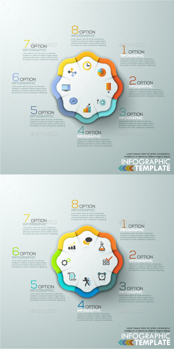 Modern Infographic Options Template 2 Items Modern Infographic Options Template 2 Items