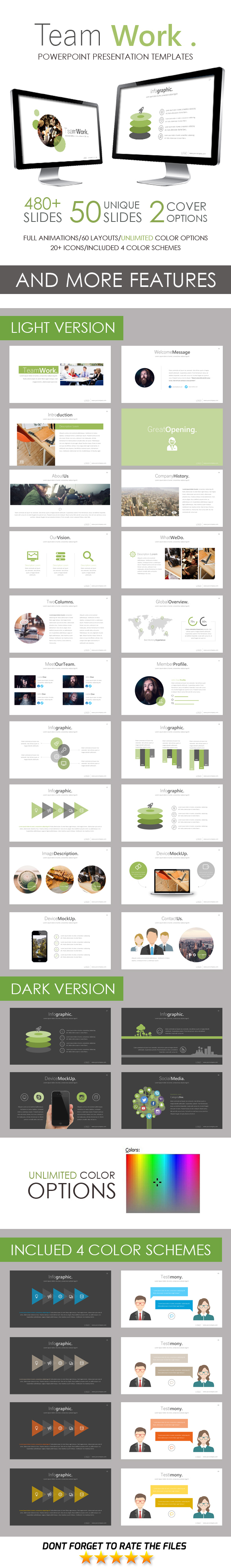 Team Work PowerPoint Template Team Work PowerPoint Template