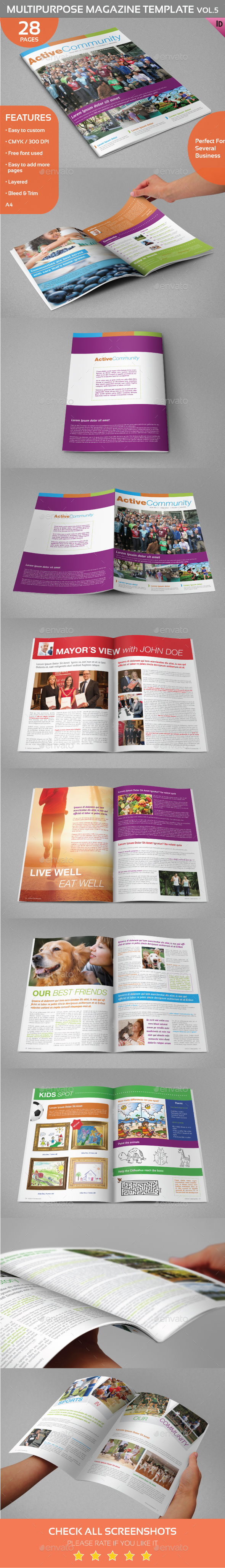 Multipurpose Magazine Template Vol.5 - Magazines Print Templates