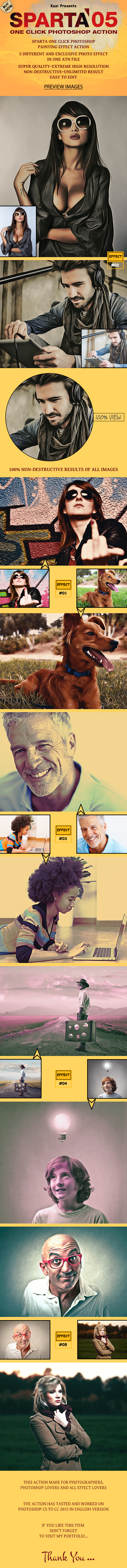 5 Paint Action - Photo Effects Actions