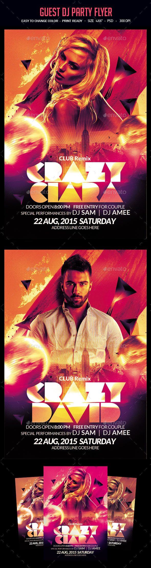 Guest Dj Party Flyer - Clubs & Parties Events